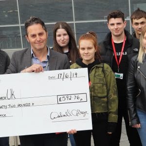 Local charities ‘cheque in’ with business students