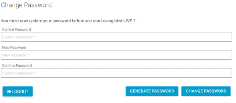 BKSB - Change Password BKSB - Change Password