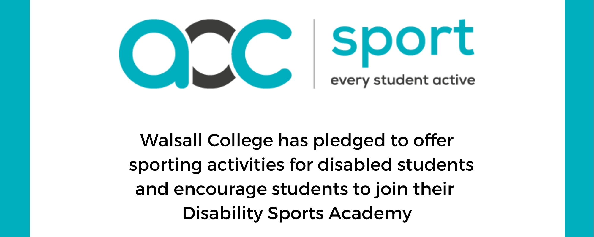 AoC Sport inclusion pledge certificate