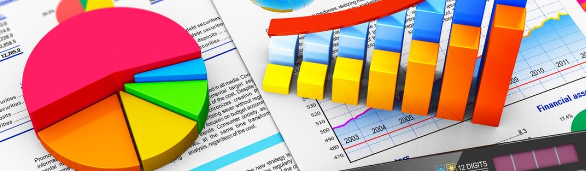 Visual multi colour charts and graphs