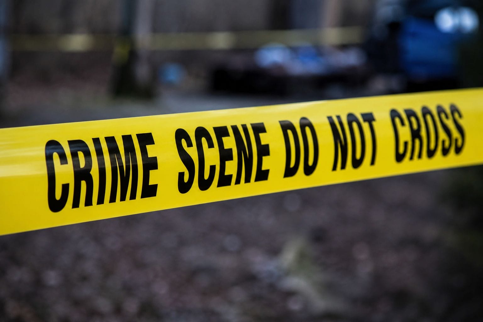 crime scene tape going across the page saying Crime scene do not cross