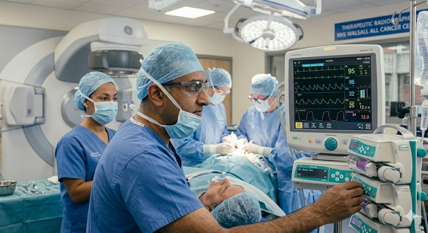 Image of Anaesthetist in the Operating room monitoring the machines