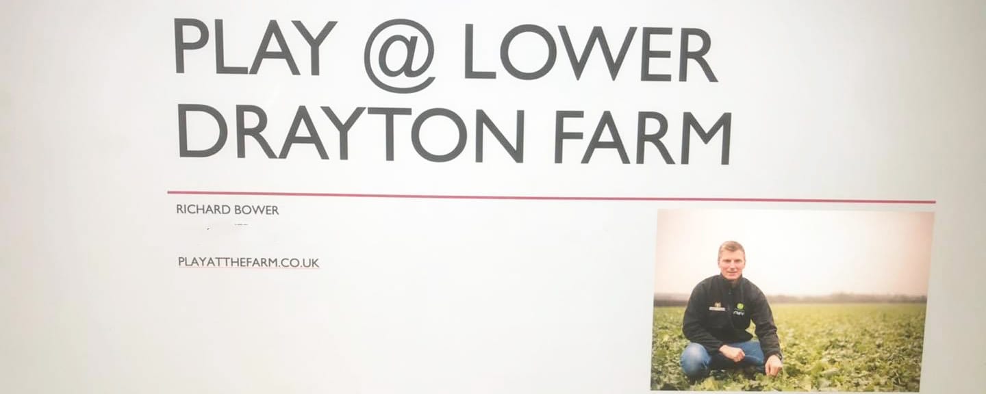 Image saying "PLAY @ LOWER DRAYTON FARM"