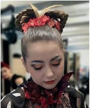 Walsall college student showcasing "Butterfly" hairstyle
