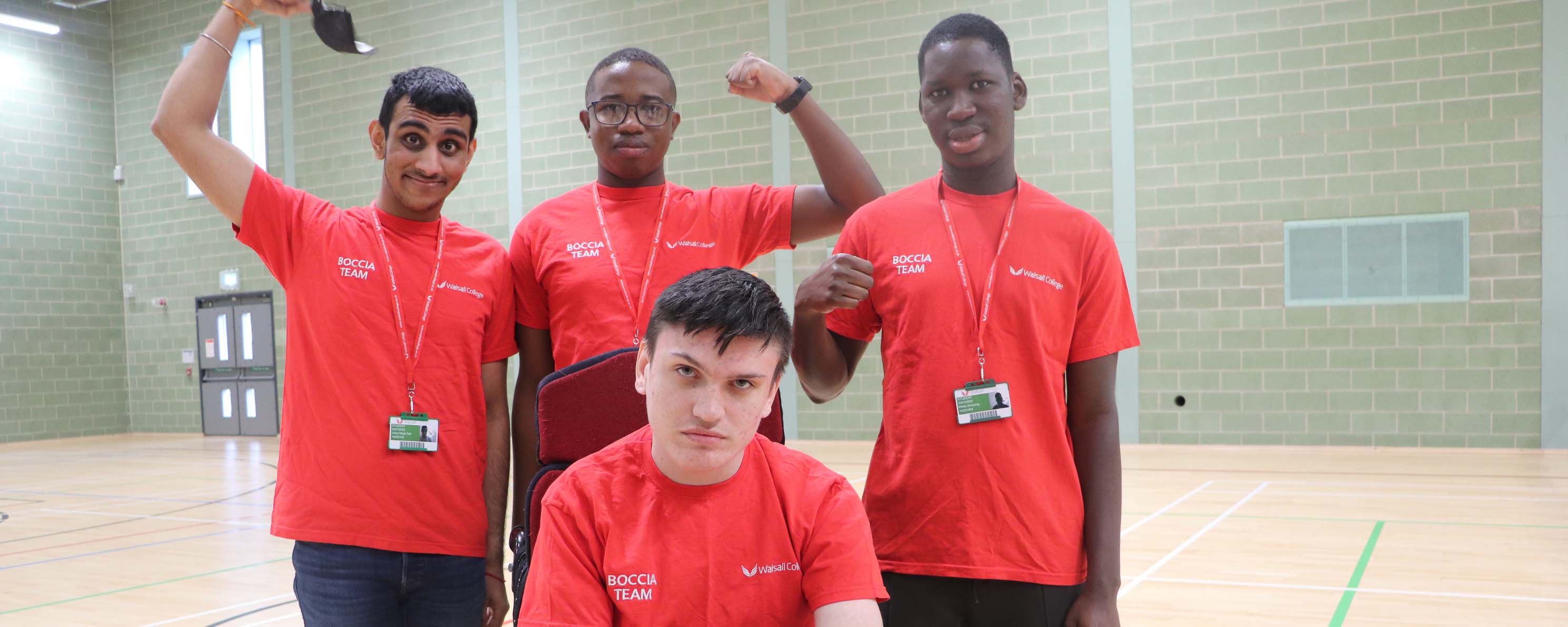 boccia team group shot facing