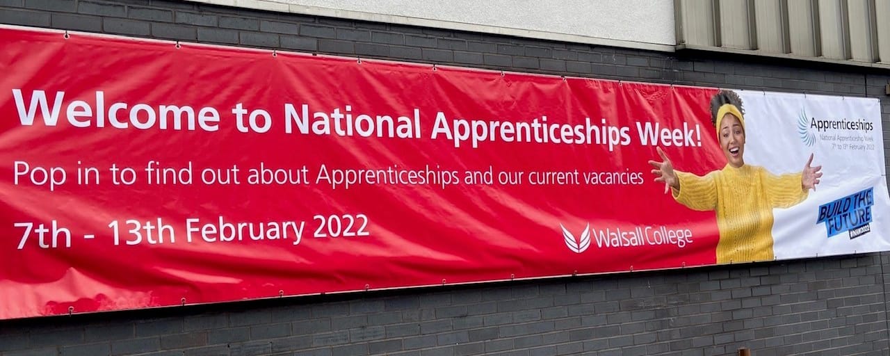 national apprenticeship week 2022 signage