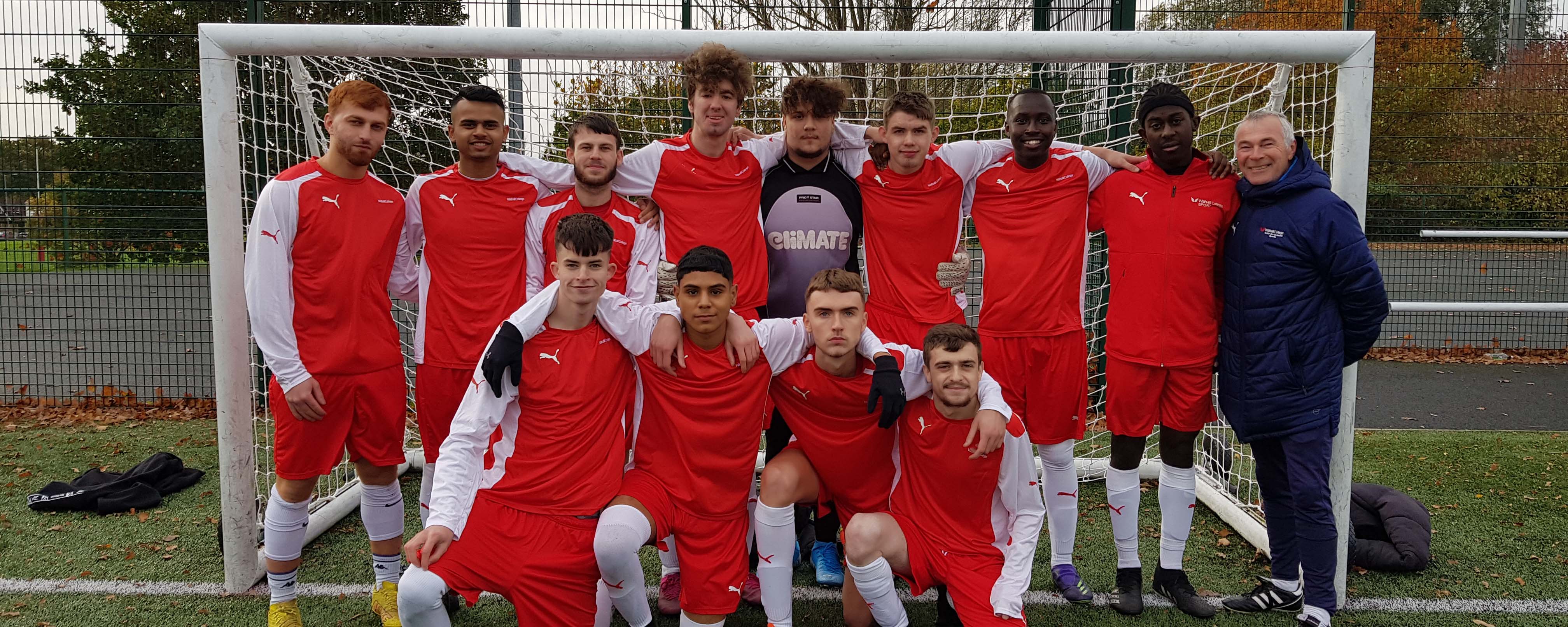 supported learning football team group shot