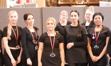Hair and beauty students share care with local carers