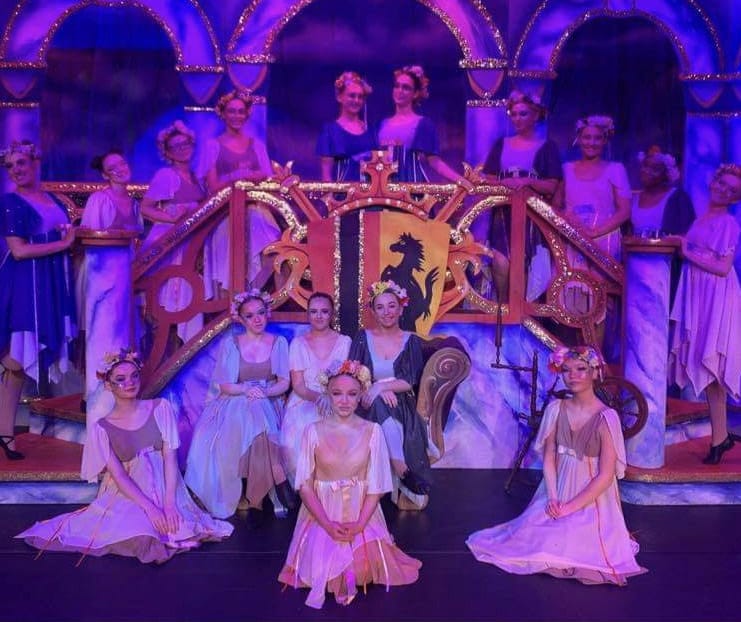 dance students performing in Sleeping Beauty