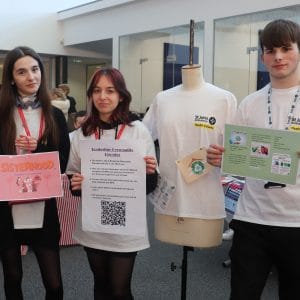 health and social care and travel and tourism students at Health Citizen event facing