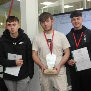 digital sustainable housing design project bricklaying student award winners facing