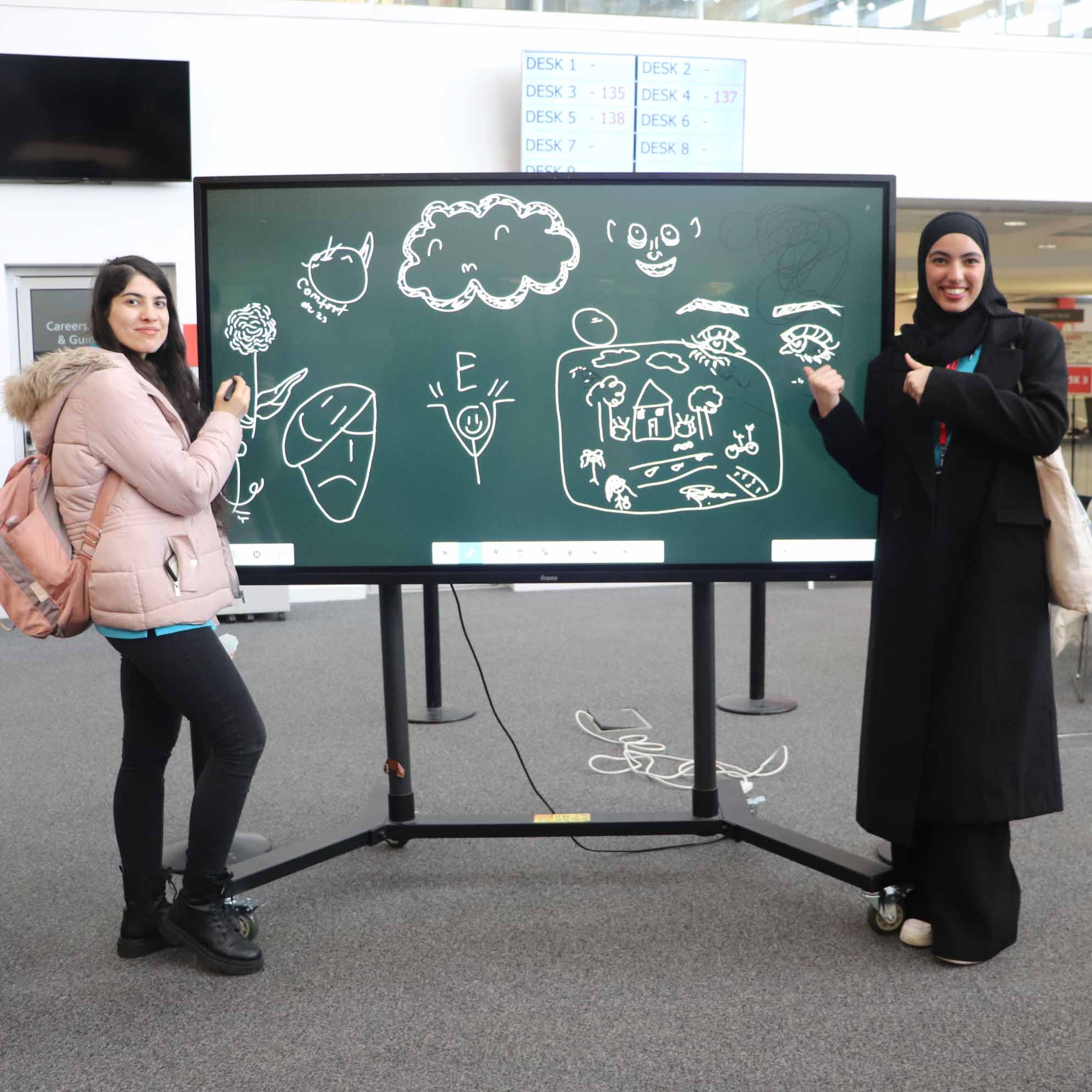 Stress Awareness Event whiteboard activity