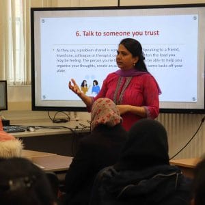 lecturer presentation at International Women’s Day 2023 event