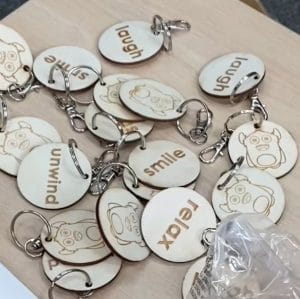 Stress Awareness Event keyrings