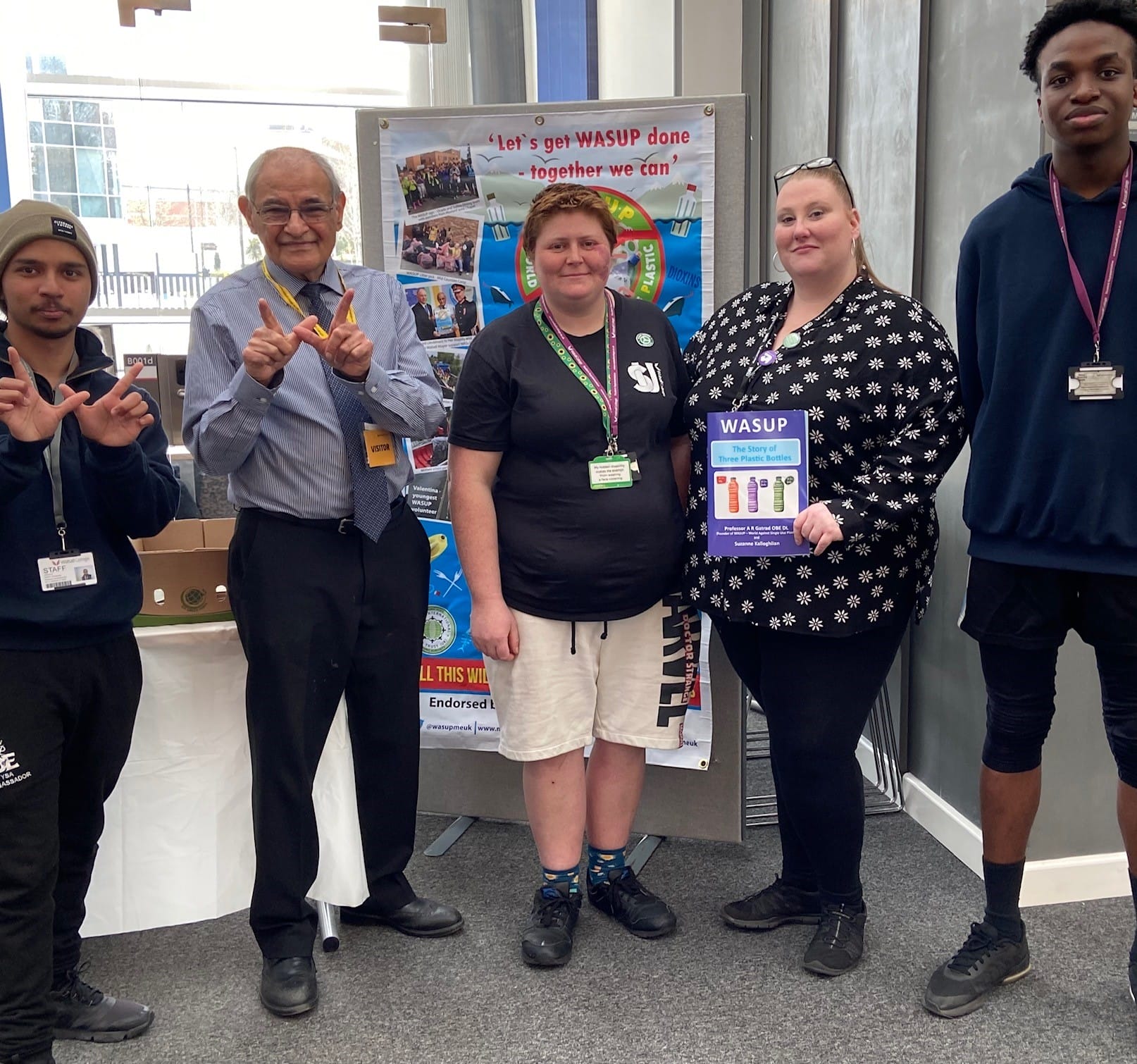 WASUP representative with students