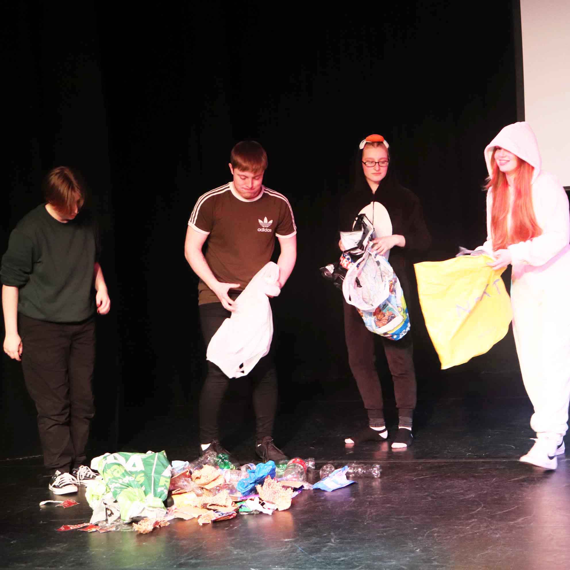 scene from play, Keep it Green