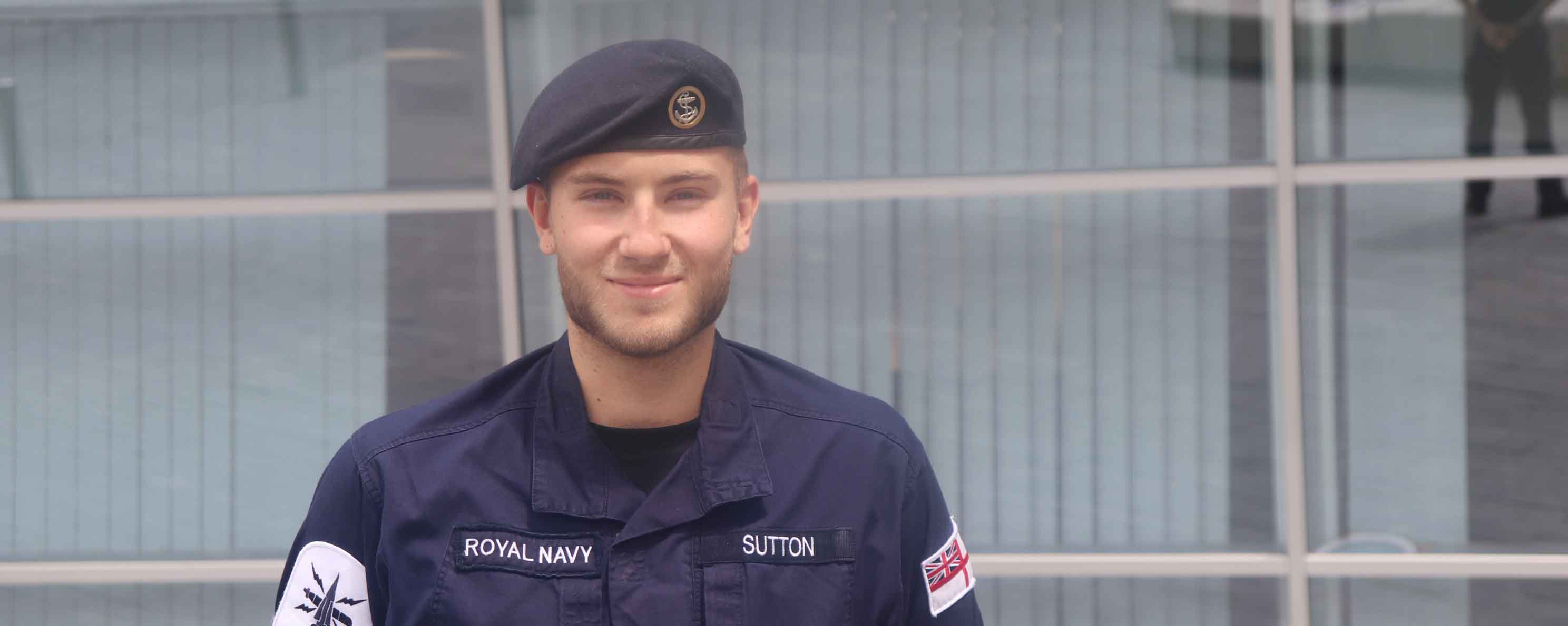 Royal Navy representative, male, facing
