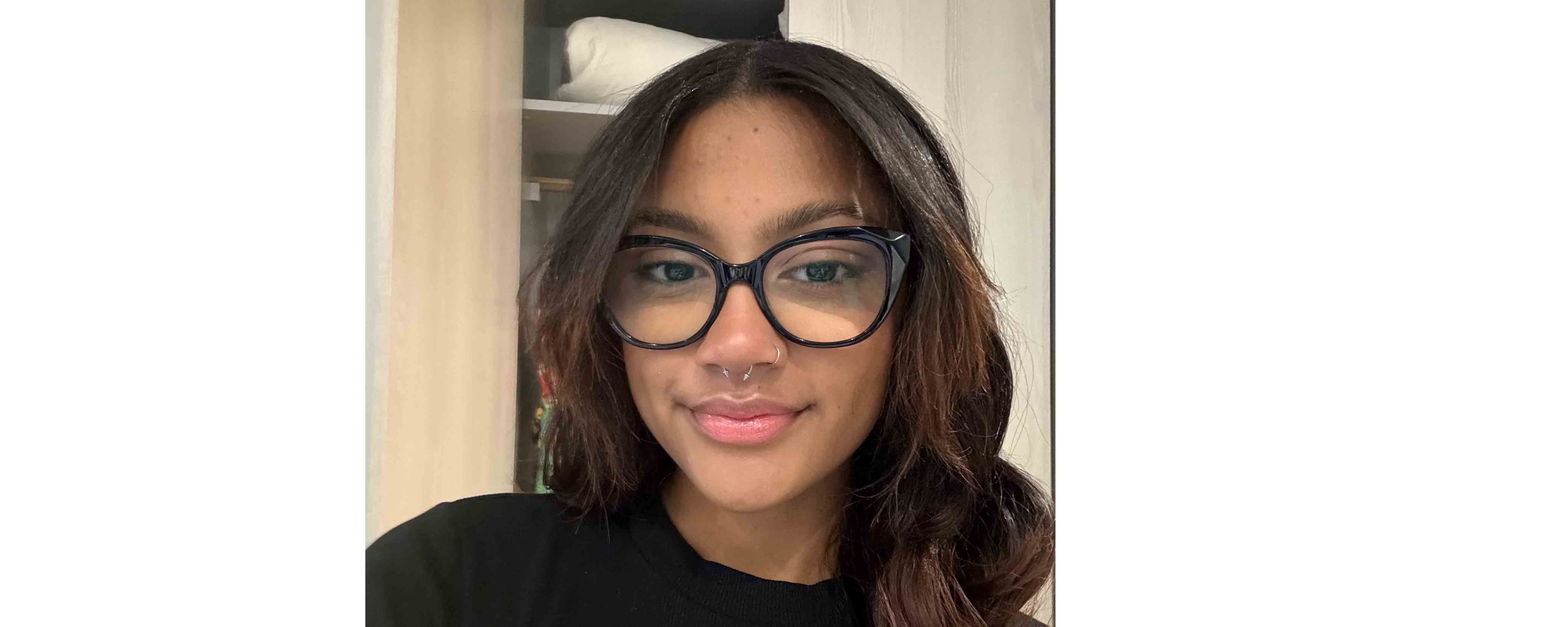 female student facing