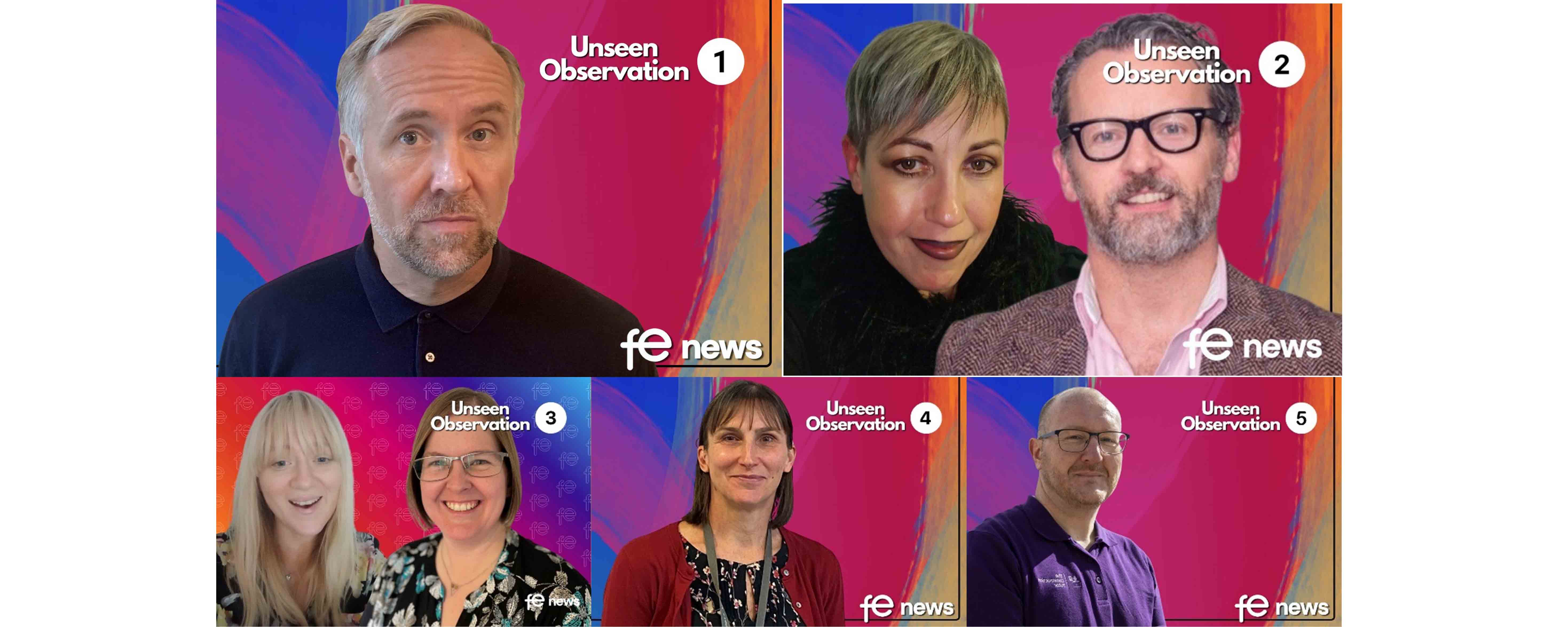 five individual head and shoulder shots of three male and three female academics