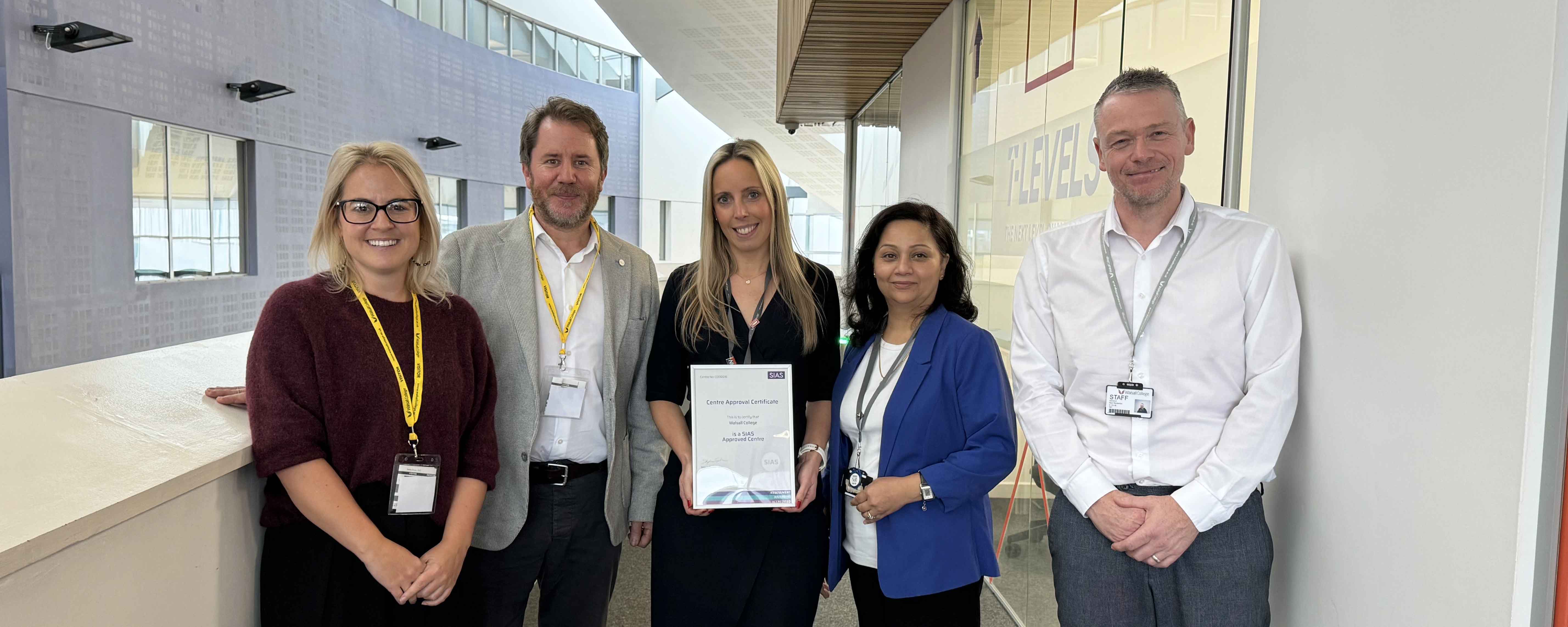 Walsall College becomes SIAS Approved Centre to deliver full suite of innovation qualifications