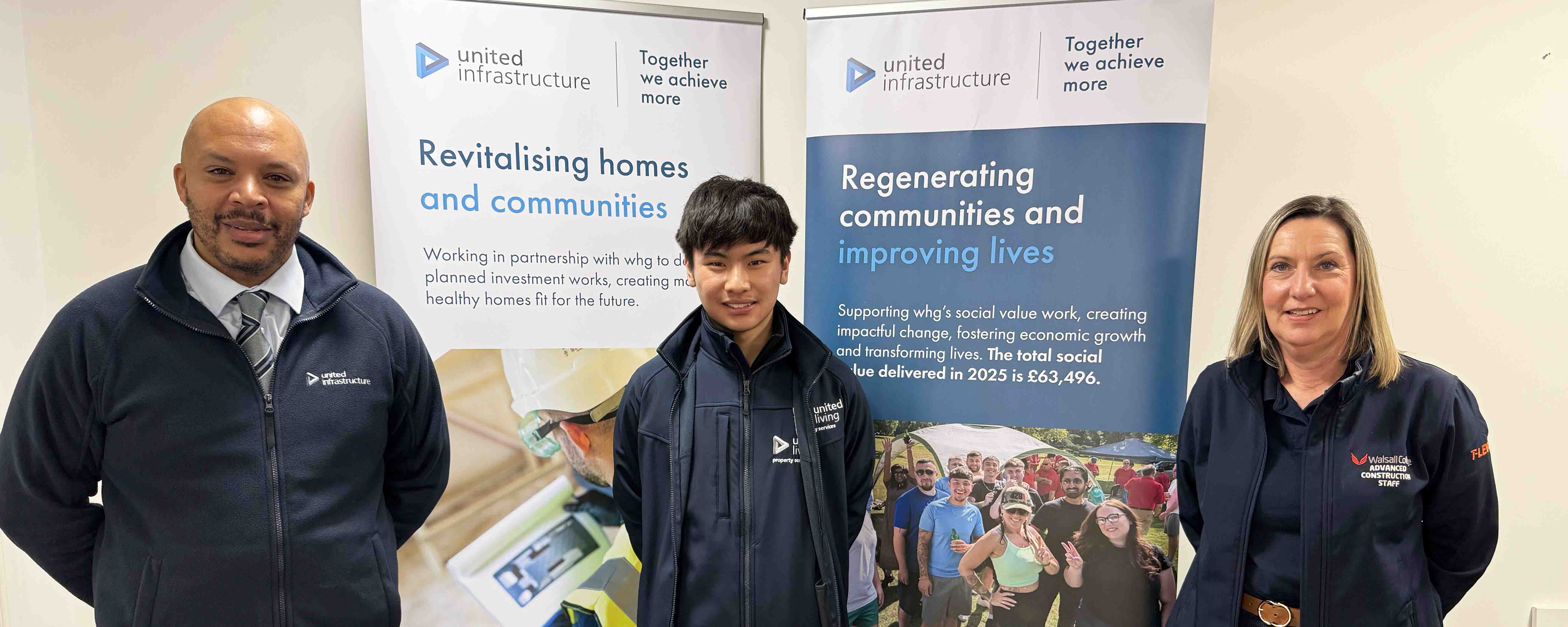 United Infrastructure welcome their first T Level industry placement student